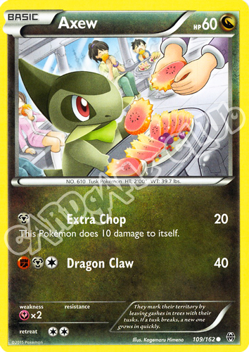 109 / 162 Axew comune normale (EN) -NEAR MINT-
