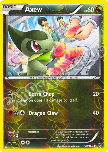 109 / 162 Axew comune foil reverse (EN) -NEAR MINT-