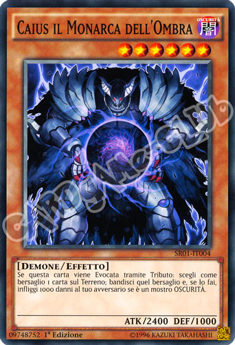 SR01-IT004 Caius il Monarca dell'Ombra comune 1a Edizione (IT) -NEAR MINT-