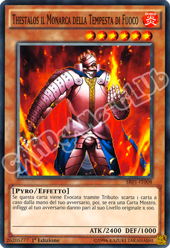 SR01-IT008 Thestalos il Monarca della Tempesta di Fuoco comune 1a Edizione (IT) -NEAR MINT-