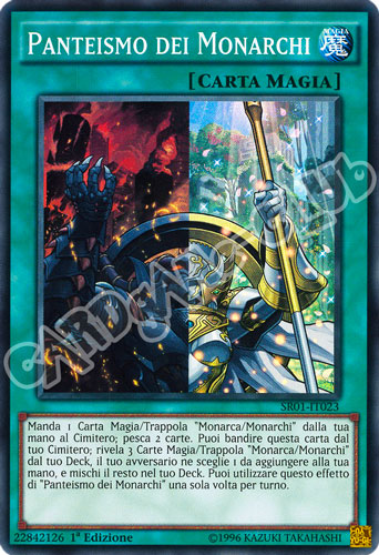 SR01-IT023 Panteismo dei Monarchi super rara 1a Edizione (IT) -NEAR MINT-