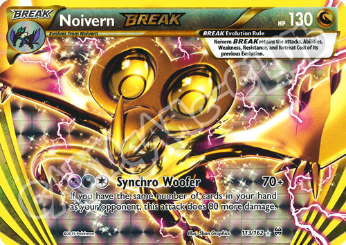 113 / 162 Noivern BREAK rara BREAK foil (EN) -NEAR MINT-