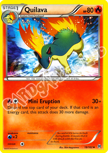 019 / 162 Quilava non comune normale (EN) -NEAR MINT-