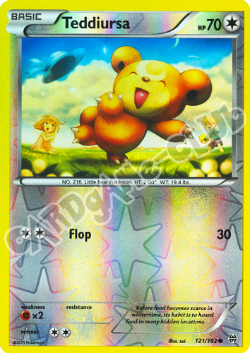 121 / 162 Teddiursa comune foil reverse (EN) -NEAR MINT-