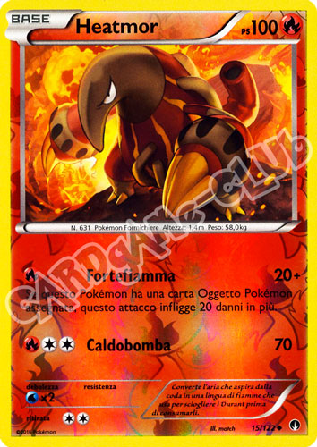 015 / 122 Heatmor non comune foil reverse (IT) -NEAR MINT-