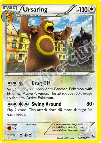 122 / 162 Ursaring non comune normale (EN) -NEAR MINT-