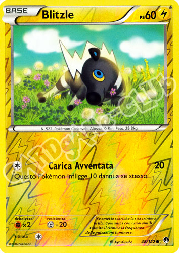 048 / 122 Blitzle comune foil reverse (IT) -NEAR MINT-