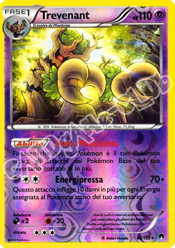 065 / 122 Trevenant rara foil reverse (IT) -NEAR MINT-