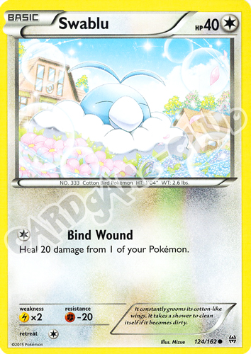 124 / 162 Swablu comune normale (EN) -NEAR MINT-