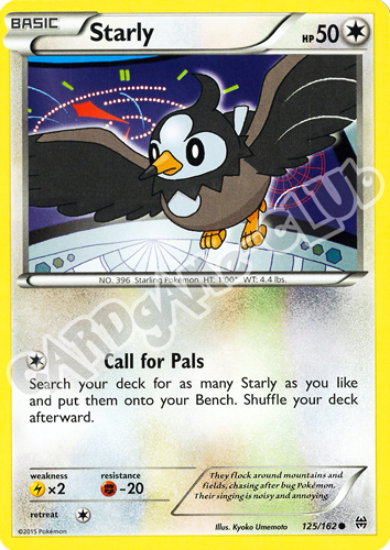 125 / 162 Starly comune normale (EN) -NEAR MINT-