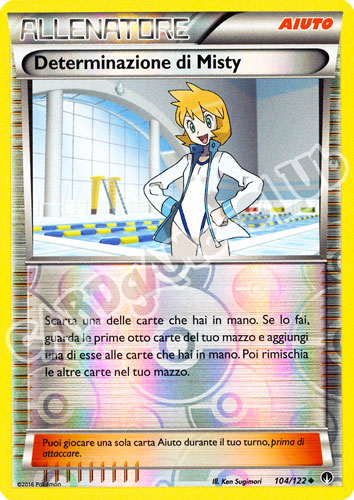 104 / 122 Determinazione di Misty non comune foil reverse (IT) -NEAR MINT-