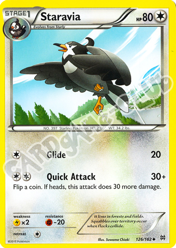 126 / 162 Staravia non comune normale (EN) -NEAR MINT-