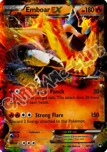 014 / 122 Emboar EX rara ex foil (EN) -NEAR MINT-