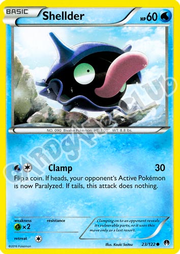 023 / 122 Shellder comune normale (EN) -NEAR MINT-