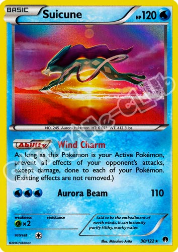 030 / 122 Suicune rara foil (EN) -NEAR MINT-