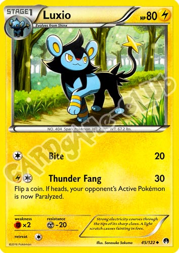 045 / 122 Luxio non comune normale (EN) -NEAR MINT-