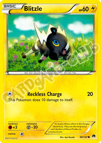 048 / 122 Blitzle comune normale (EN) -NEAR MINT-