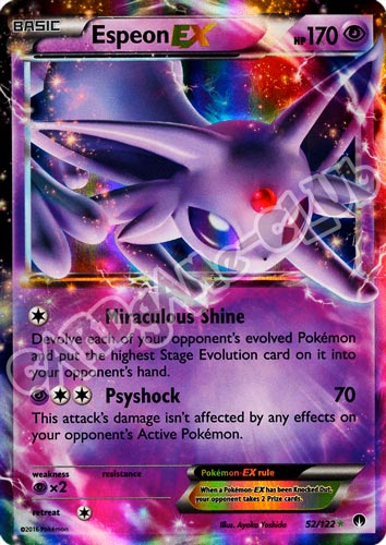 052 / 122 Espeon EX rara ex foil (EN) -NEAR MINT-
