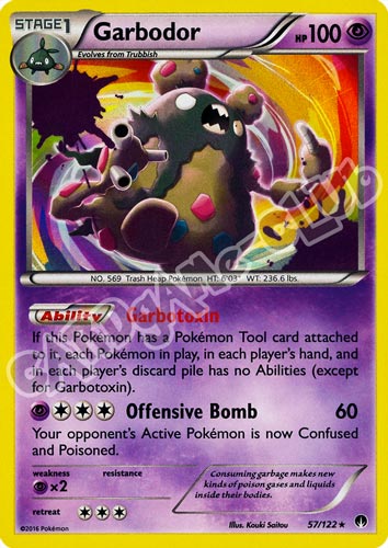 057 / 122 Garbodor rara foil (EN) -NEAR MINT-