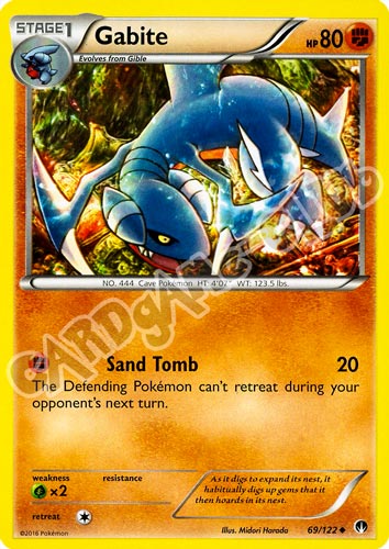 069 / 122 Gabite non comune normale (EN) -NEAR MINT-