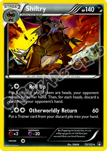 073 / 122 Shiftry rara normale (EN) -NEAR MINT-