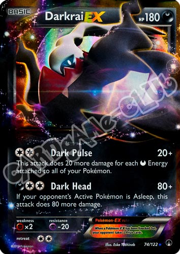 074 / 122 Darkrai EX rara ex foil (EN) -NEAR MINT-