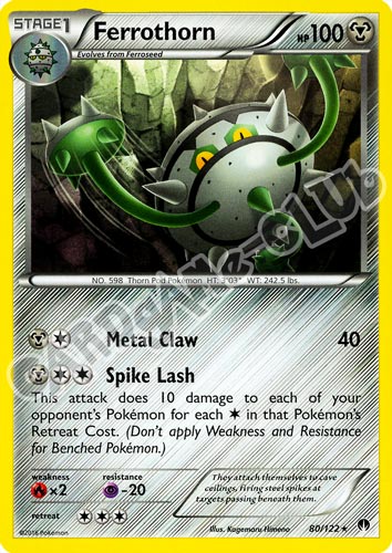 080 / 122 Ferrothorn rara normale (EN) -NEAR MINT-