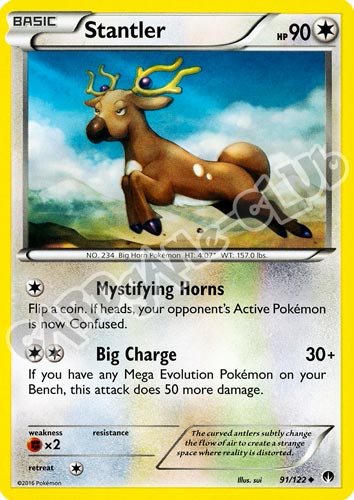 091 / 122 Stantler non comune normale (EN) -NEAR MINT-