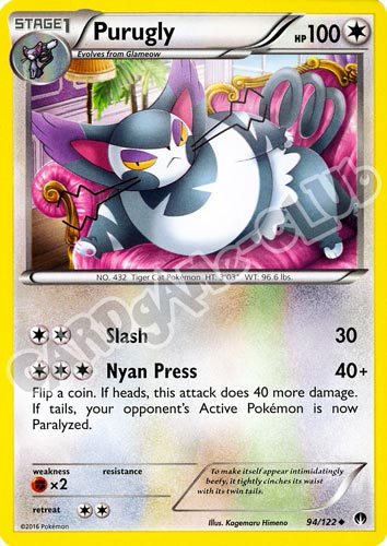 094 / 122 Purugly non comune normale (EN) -NEAR MINT-