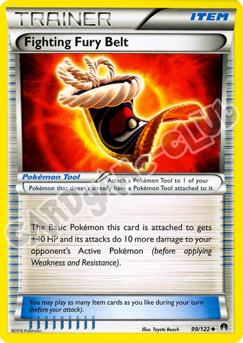 099 / 122 Fighting Fury Belt non comune normale (EN) -NEAR MINT-