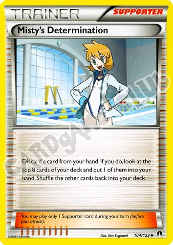 104 / 122 Misty's Determination non comune normale (EN) -NEAR MINT-