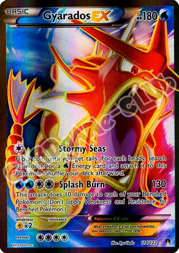 114 / 122 Gyarados EX rara segreta foil (EN) -NEAR MINT-