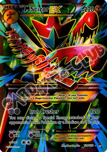 120 / 122 Mega Scizor EX rara segreta foil (EN) -NEAR MINT-