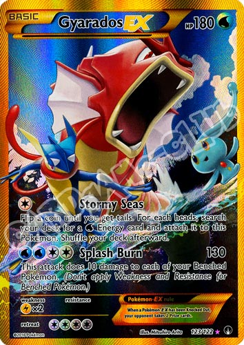 123 / 122 Gyarados EX rara segreta foil (EN) -NEAR MINT-