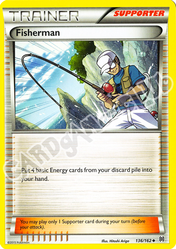136 / 162 Fisherman non comune normale (EN) -NEAR MINT-