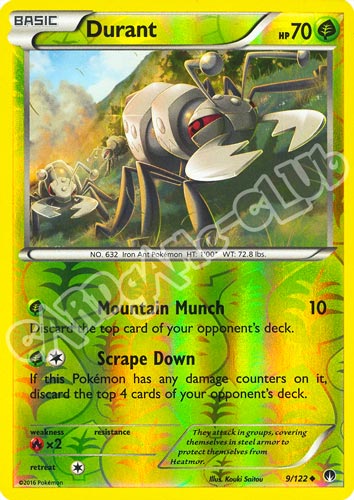 009 / 122 Durant non comune foil reverse (EN) -NEAR MINT-