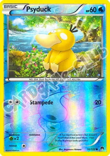 016 / 122 Psyduck comune foil reverse (EN) -NEAR MINT-