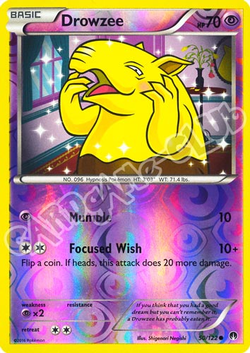 050 / 122 Drowzee comune foil reverse (EN) -NEAR MINT-