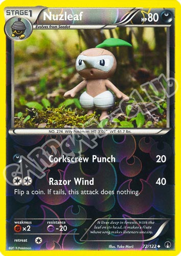 072 / 122 Nuzleaf non comune foil reverse (EN) -NEAR MINT-