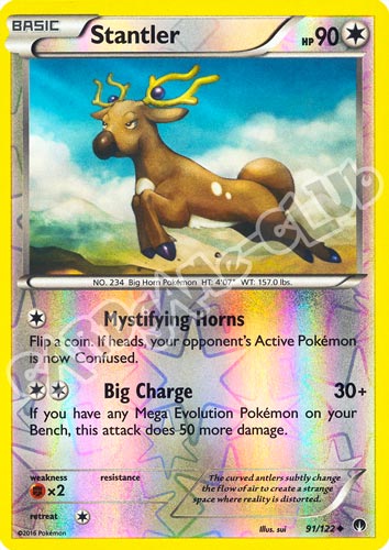 091 / 122 Stantler non comune foil reverse (EN) -NEAR MINT-