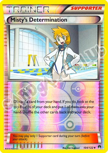 104 / 122 Misty's Determination non comune foil reverse (EN) -NEAR MINT-