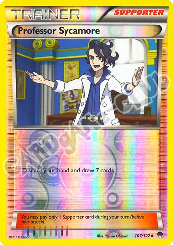 107 / 122 Professor Sycamore non comune foil reverse (EN) -NEAR MINT-