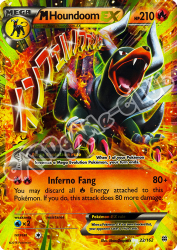 022 / 162 Mega Houndoom EX rara EX foil (EN) -NEAR MINT-