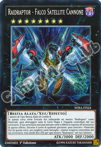 WIRA-IT024 Raidraptor - Falco Satellite Cannone rara segreta 1a Edizione (IT) -NEAR MINT-