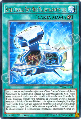 WIRA-IT038 Super Quantal Nave Mech Magnatrasportatore rara 1a Edizione (IT)  -GOOD-