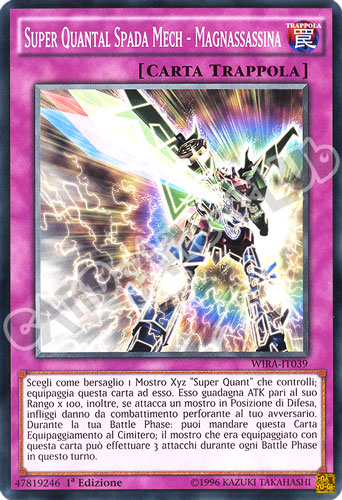 WIRA-IT039 Super Quantal Spada Mech - Magnassassina comune 1a Edizione (IT) -NEAR MINT-