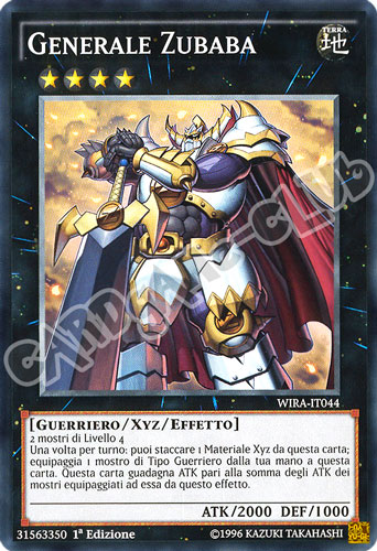 WIRA-IT044 Generale Zubaba comune 1a Edizione (IT) -NEAR MINT-