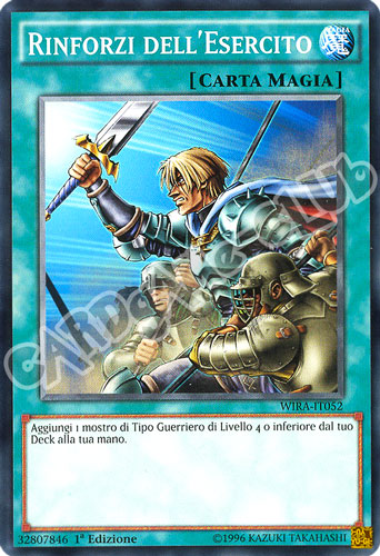 WIRA-IT052 Rinforzi dell'Esercito comune 1a Edizione (IT) -NEAR MINT-