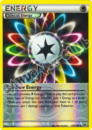 152 / 162 Rainbow Energy non comune foil reverse (EN) -NEAR MINT-