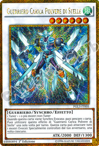 PGL3-IT005 Guerriero Carica Polvere di Stelle rara segreta oro 1a edizione (IT) -NEAR MINT-